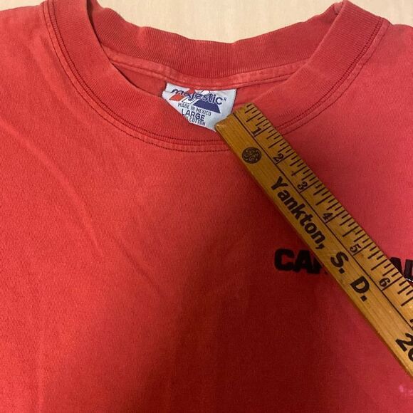 ‎Y2K Majestic Cardinals Embroidered logo Plain T shirt - Picture 3 of 5